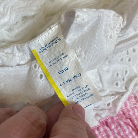 Little Bitty Pink And White Floral Baby Girl Three Piece Set - Picture 7 of 8